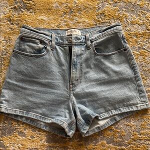 Abercrombie and Fitch Jean Shorts High-Waisted Cut-Off